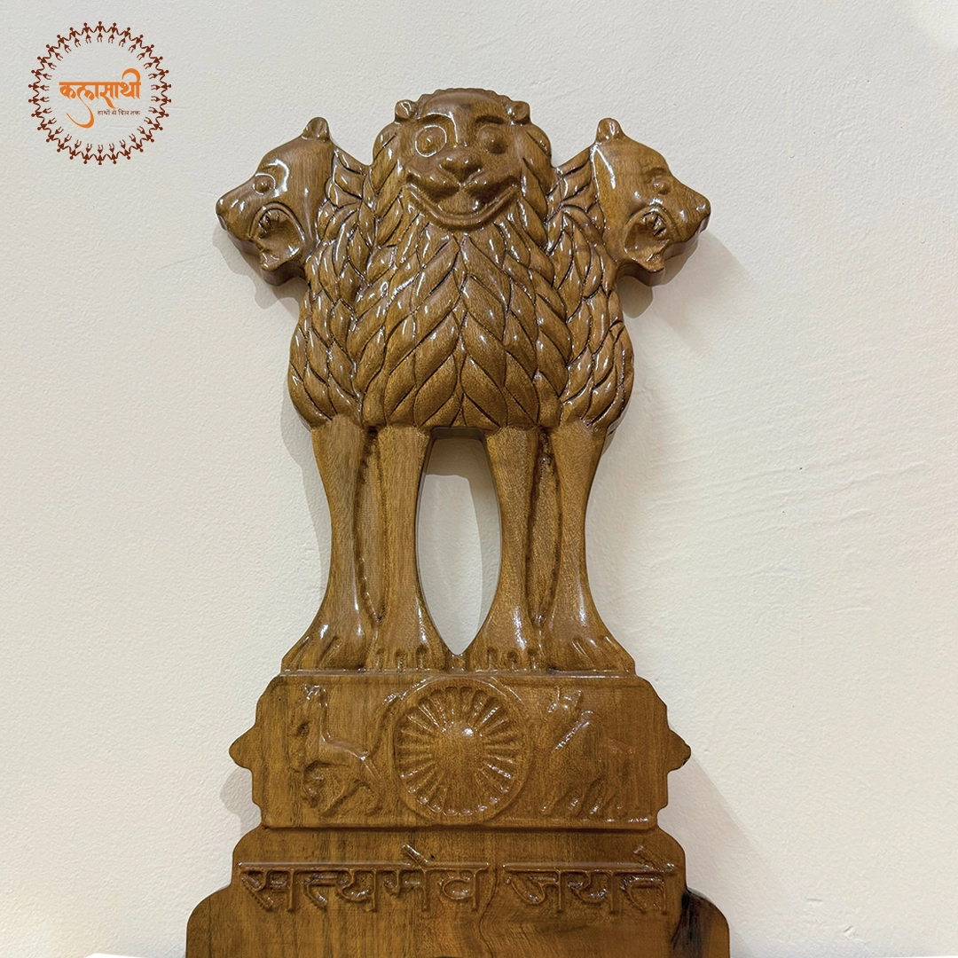 Raj mudra 3 lion face